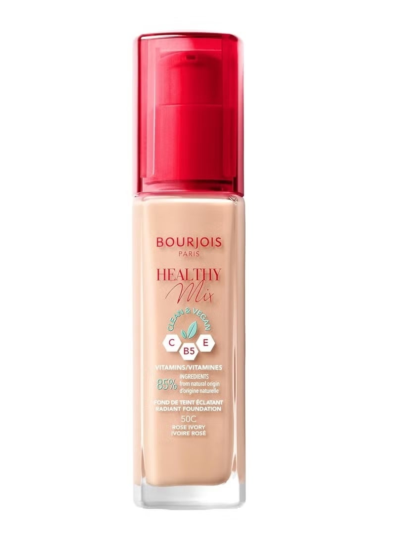 فاونديشن هيلثي ميكس من برجواه باريس - 50c روز ايفوري